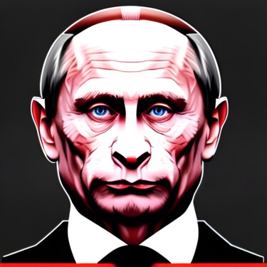 Arte digital titulada "Putin 5" por Nevio Massaro, Obra de arte original, Imagen generada por IA