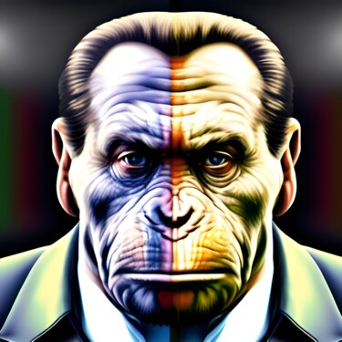 Digital Arts titled "Berlusconi 2" by Nevio Massaro, Original Artwork, AI generated image
