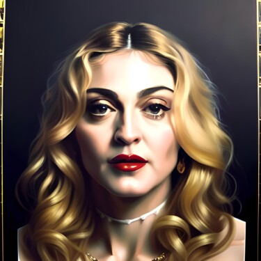 Arts numériques intitulée "Madonna 1" par Nevio Massaro, Œuvre d'art originale, Image générée par l'IA