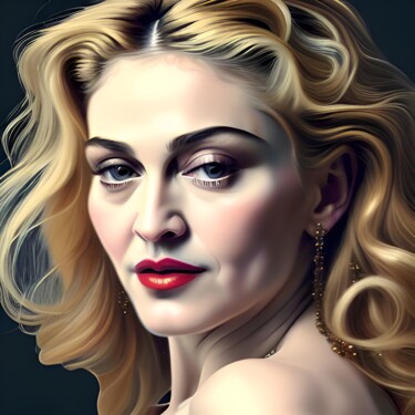 Digital Arts titled "Madonna 2" by Nevio Massaro, Original Artwork, AI generated image