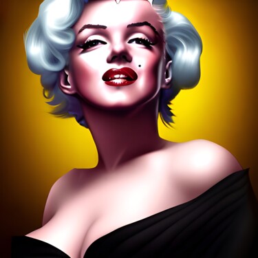 Digital Arts titled "Marilyn Monroe 1" by Nevio Massaro, Original Artwork, AI generated image