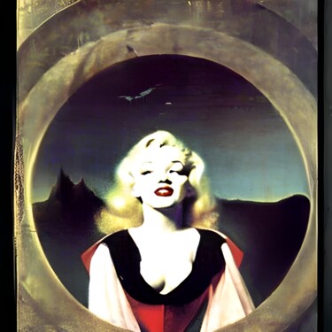 Arts numériques intitulée "Marilyn Monroe 2" par Nevio Massaro, Œuvre d'art originale, Image générée par l'IA