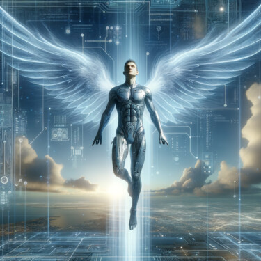 Digital Arts titled "Angel12" by Nevio Massaro, Original Artwork, AI generated image