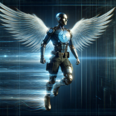 Digital Arts titled "Angel10" by Nevio Massaro, Original Artwork, AI generated image