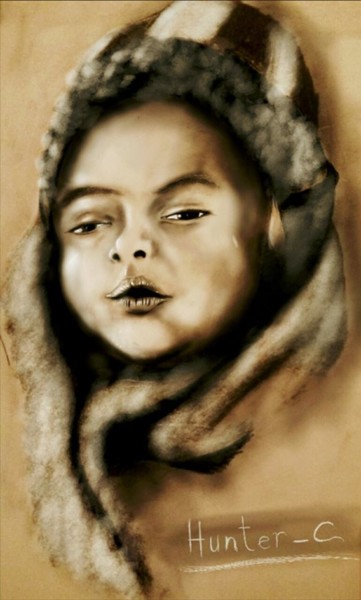 Digital Arts titled "CHILD" by Hunter, Original Artwork, Digital Painting