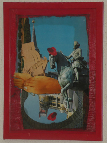 Collages intitolato "Le rêveure lucide.j…" da Newzad Menaf Sedik, Opera d'arte originale