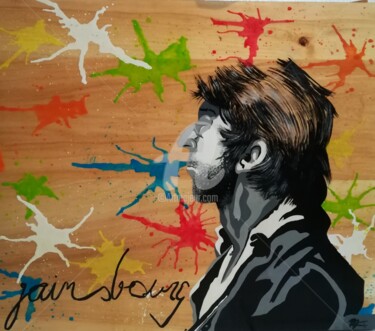 Painting titled "Gainsbourg" by Symbiotik'S, Original Artwork, Acrylic