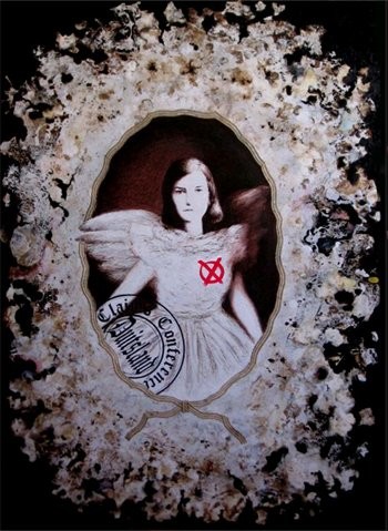 Painting titled "Mother-Angel" by Nachum Furman, Original Artwork