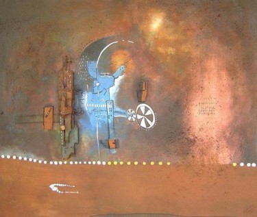 Peinture intitulée "Voutessurterrebleue…" par Gl Ngangue Embola, Œuvre d'art originale