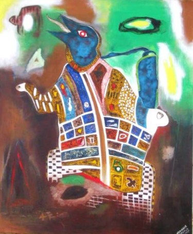 Peinture intitulée "la_dote_dalain_012.…" par Gl Ngangue Embola, Œuvre d'art originale