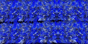 Arts numériques intitulée "La vie en bleu" par Naïma Gharbi, Œuvre d'art originale, Photo montage