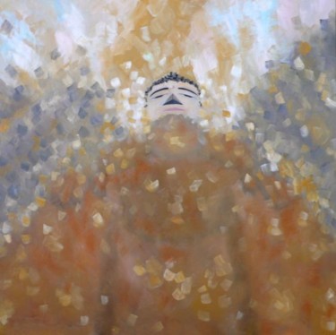 绘画 标题为“Leshan Giant Buddha” 由Ng Ka Yan, 原创艺术品, 油