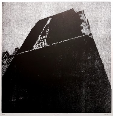 Impressões e gravuras intitulada "Le mur" por Nicolas Goulette, Obras de arte originais, Xilogravura