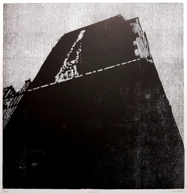 Le mur Gravures & estampes intitulée "Le mur" par Nicolas Goulette, Œuvre d'art originale, Xylographie