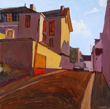 Painting titled "Pontoise" by Nicolas Goulette, Original Artwork, Oil