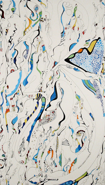 The Kite Mountain La Montagne Aux Cerf Volants Painting By