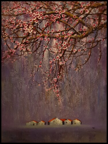 Pittura intitolato "Spring" da Nguyen Khac Tai Tai, Opera d'arte originale, Acrilico
