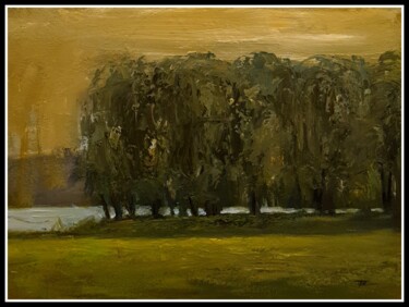 Painting titled "Landscape" by Nguyen Khac Tai Tai, Original Artwork, Acrylic