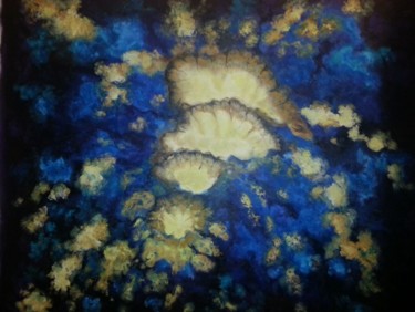 Painting titled "Blue Symphony Two" by Natalia Hughson, Original Artwork