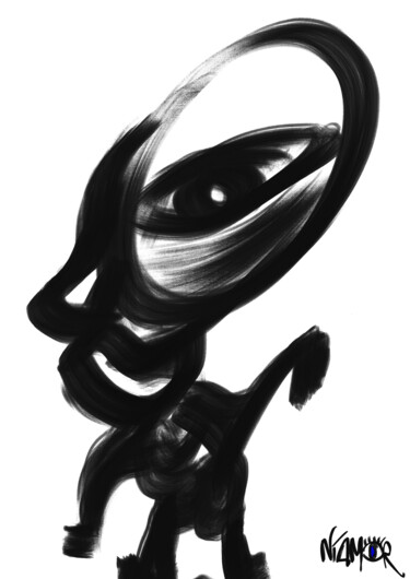 Цифровое искусство под названием "Orb" - Niamor, Подлинное произведение искусства, Цифровая живопись