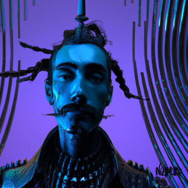 Artes digitais intitulada "DALI Cyberpunk" por Niamor, Obras de arte originais, Imagem gerada por IA