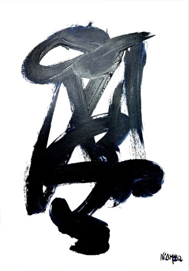 Peinture intitulée "Déesse" par Niamor, Œuvre d'art originale, Acrylique