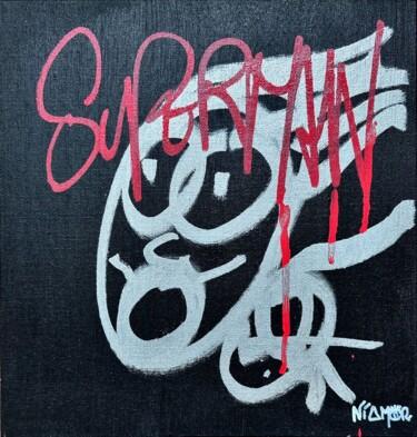 Painting titled "SUPERMAN" by Niamor, Original Artwork, Acrylic