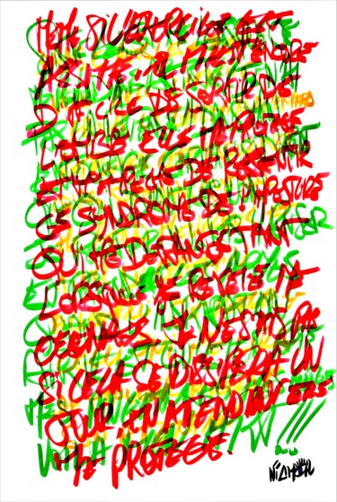 Tekening getiteld "EXPRESSION DIRECTE…" door Niamor, Origineel Kunstwerk, Marker