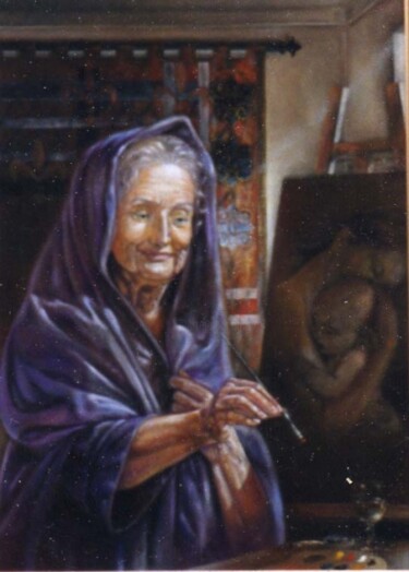 Pintura intitulada "Sabedoria" por Nice Ventura, Obras de arte originais