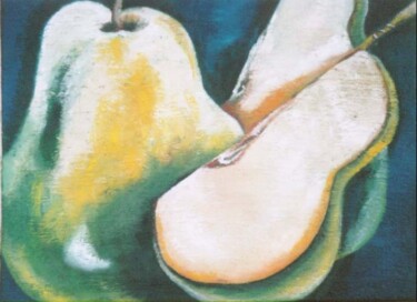 Pintura intitulada "Peras Deliciosas" por Nice Ventura, Obras de arte originais