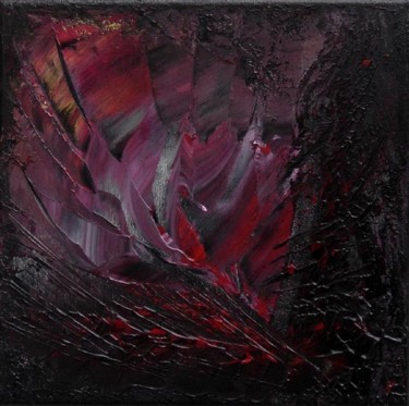 Peinture intitulée "FLEUR DE NUIT" par Nichka Sosonka, Œuvre d'art originale, Huile