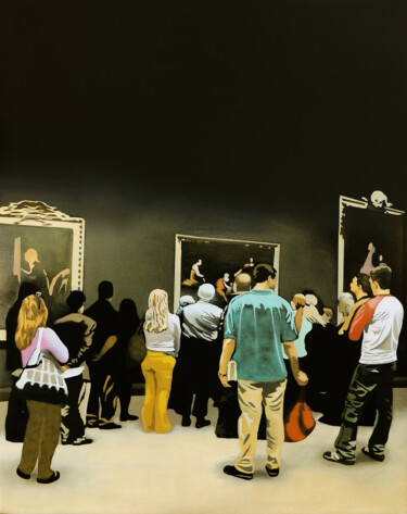 Картина под названием "The Presence 6" - Nicholaas Chiao, Подлинное произведение искусства, Масло