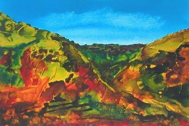 Painting titled "Landscape in the Cé…" by Nick Cowling, Original Artwork