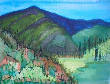 Painting titled "Landscape of the Ce…" by Nick Cowling, Original Artwork
