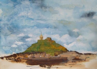 Painting titled "chapelle St Michel,…" by Nick Cowling, Original Artwork