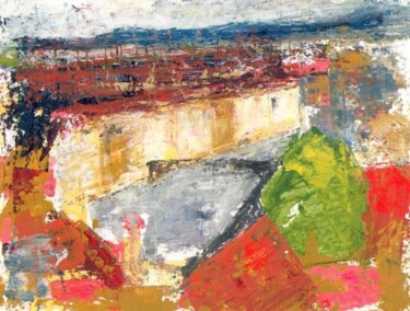 Painting titled "View of the Saône,…" by Nick Cowling, Original Artwork