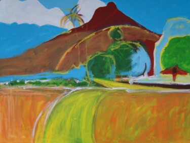 Painting titled "After Gauguin" by Nick Cowling, Original Artwork