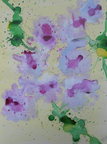 Painting titled "Hibiscus 1" by Nick Cowling, Original Artwork