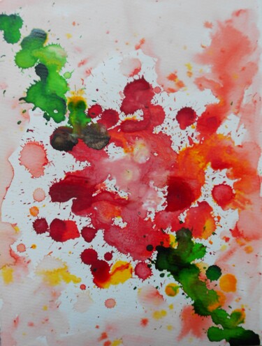 Painting titled "campsis-3." by Nick Cowling, Original Artwork