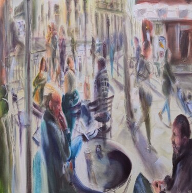 Pittura intitolato "Belgravia London" da Nick Pike, Opera d'arte originale, Olio