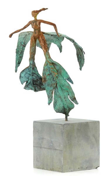 Sculptuur getiteld "Dryad princess" door Nick Vermeulen, Origineel Kunstwerk, Bronzen
