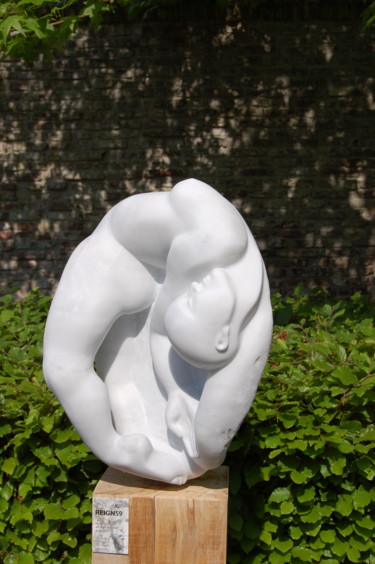Sculpture intitulée "Nascita" par Nick Vermeulen, Œuvre d'art originale, Pierre