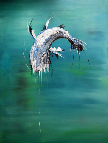 Painting titled "Big fish" by Nicolas Lesage, Original Artwork, Acrylic