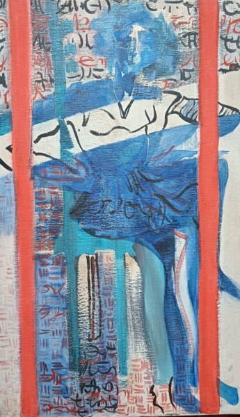 Pintura intitulada "In visio" por Nico Garsia, Obras de arte originais, Pastel Montado em Painel de madeira