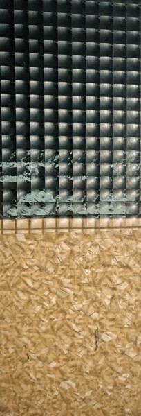 Malerei mit dem Titel "Spettri Magnetici" von Nico Garsia, Original-Kunstwerk, Emaille Auf Metall montiert