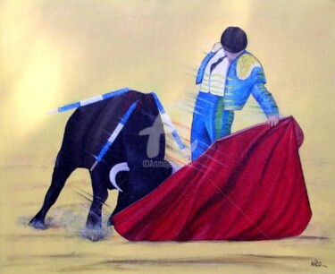 Peinture intitulée "Duel" par Nico, Œuvre d'art originale, Autre