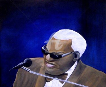 Peinture intitulée "Ray Charles en conc…" par Nico, Œuvre d'art originale, Autre