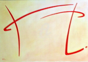Peinture intitulée "Toile double face v…" par Nico, Œuvre d'art originale, Autre