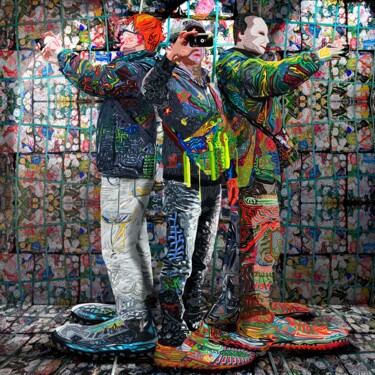 Цифровое искусство под названием "Mutation 1" - Nico Vincent, Подлинное произведение искусства, Цифровая живопись