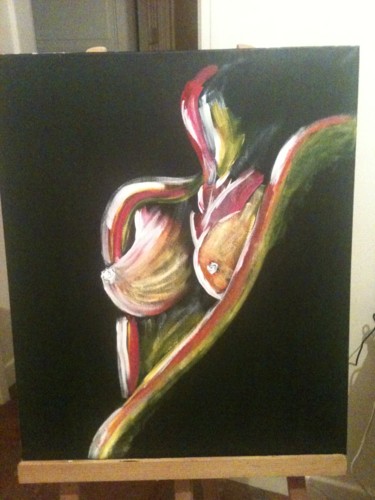 Painting titled "ELECTRIC" by Nicobag, Original Artwork, Acrylic